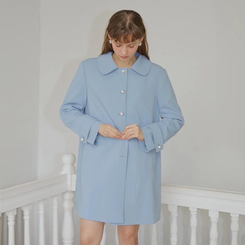 SKY SINGLE A LINE COAT