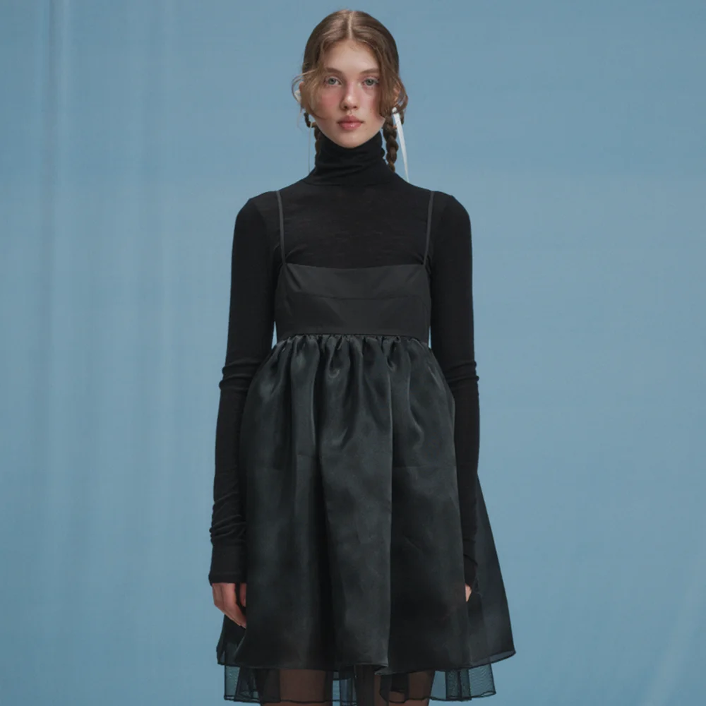 Chloe Backless Mini Dress_Black