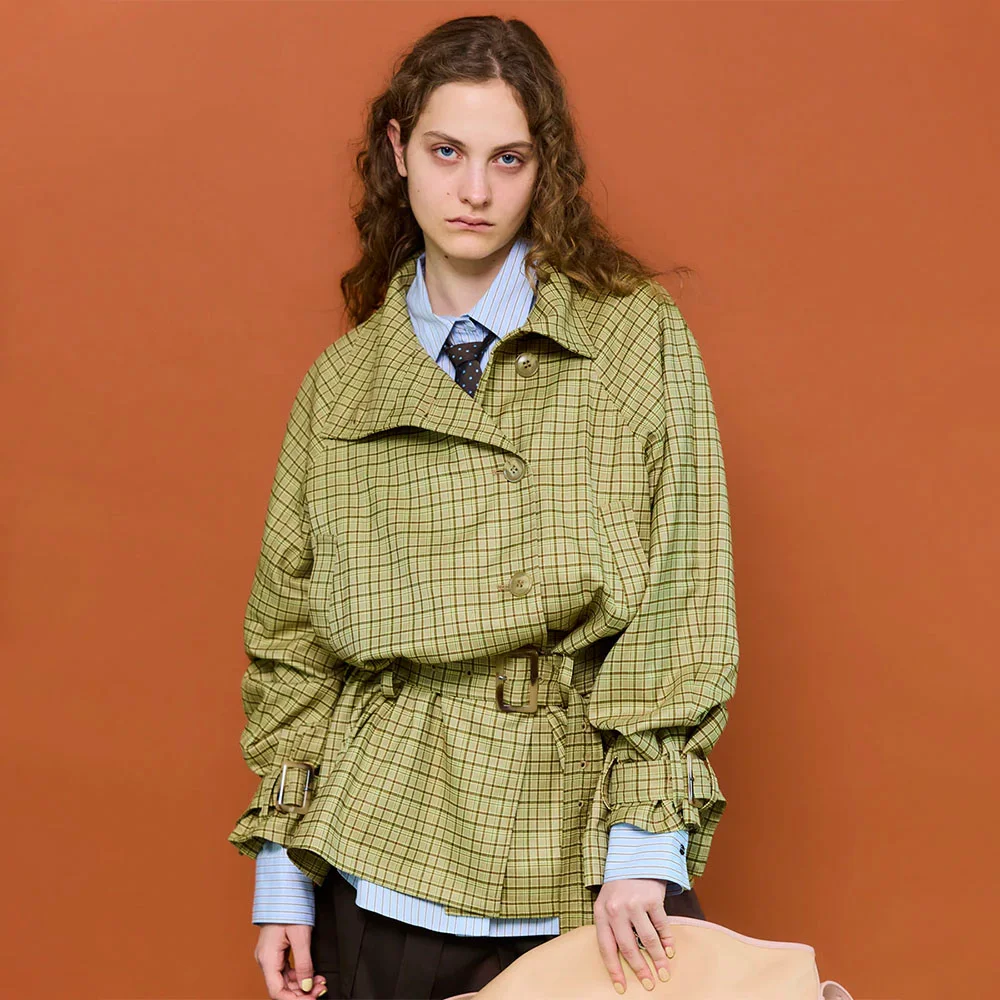 (W) SHORT TRENCH COAT (MLT1)