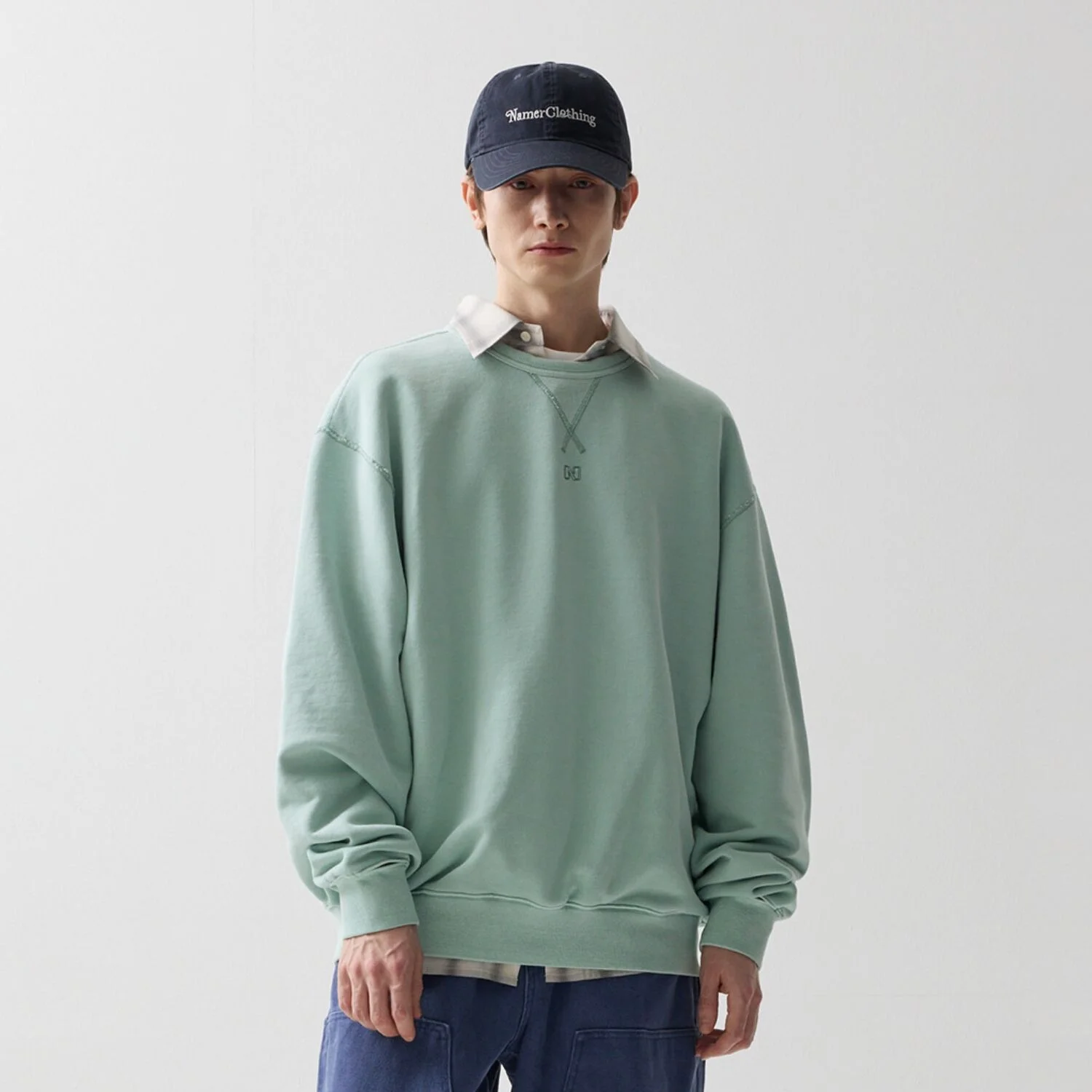 DYED SYMBOL LOGO SWEATSHIRTS MINT