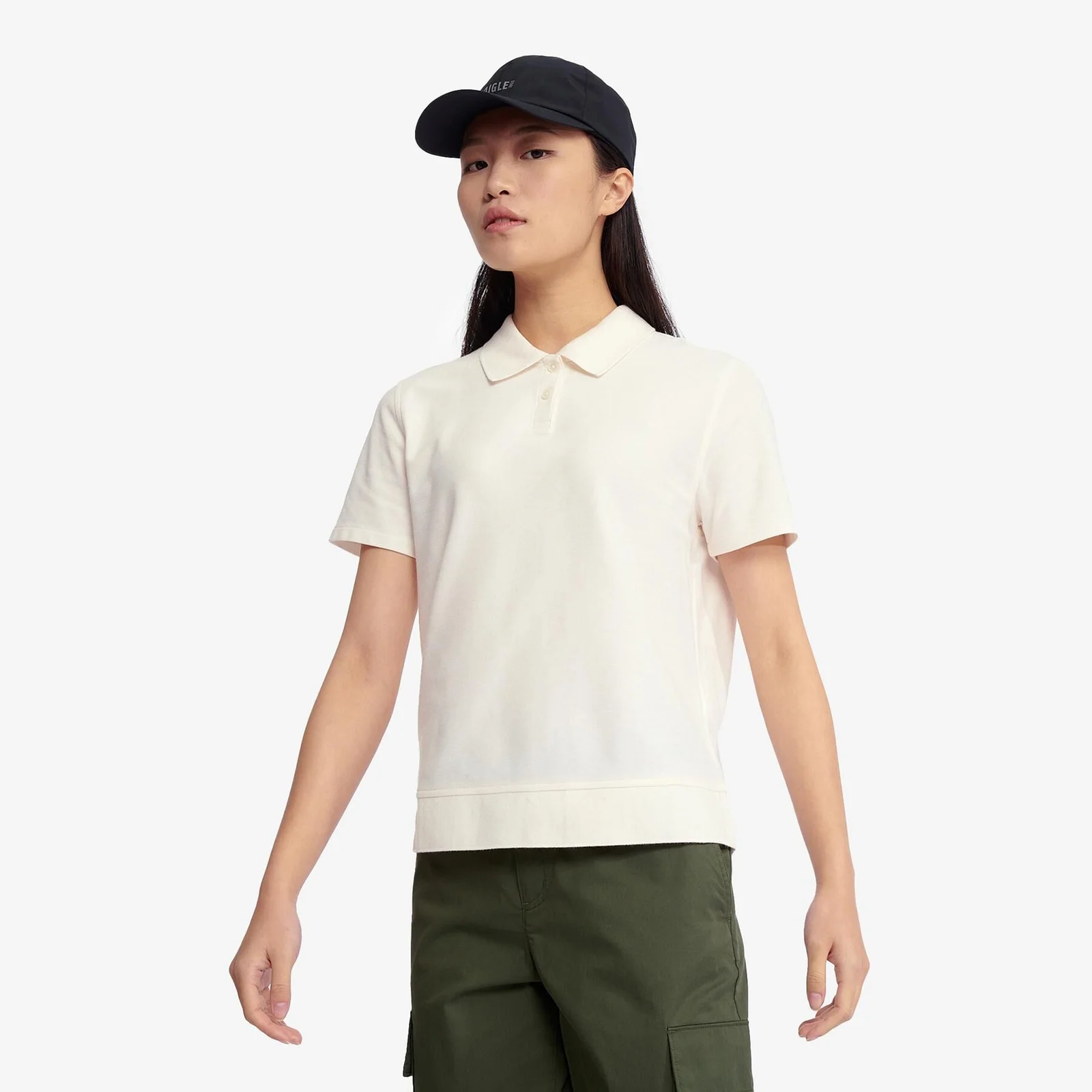 女裝 COOLMAX 短袖 Polo 襯衫 AAS25WPSH001LAI