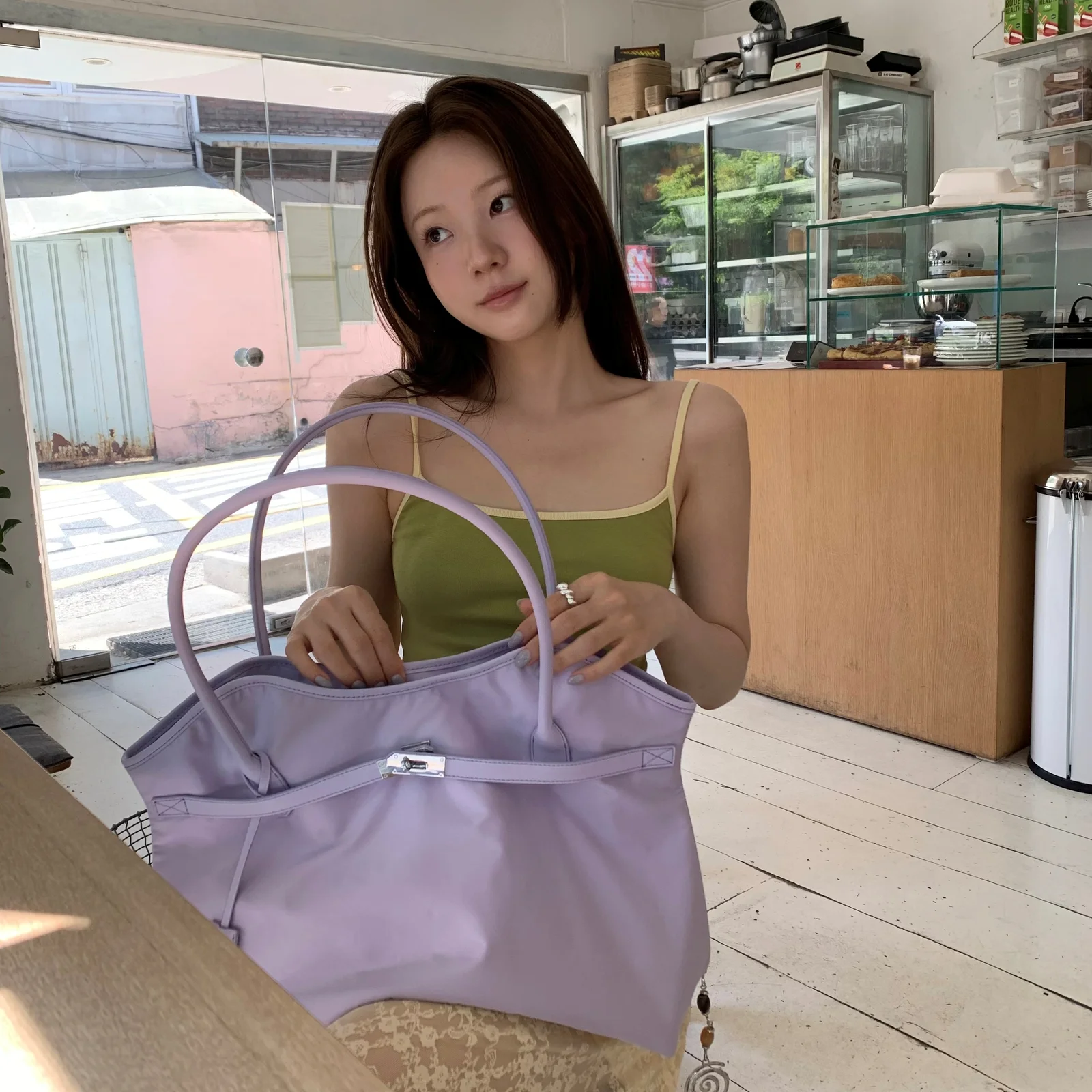 NYLON BIRKIN BAG (VIOLET)