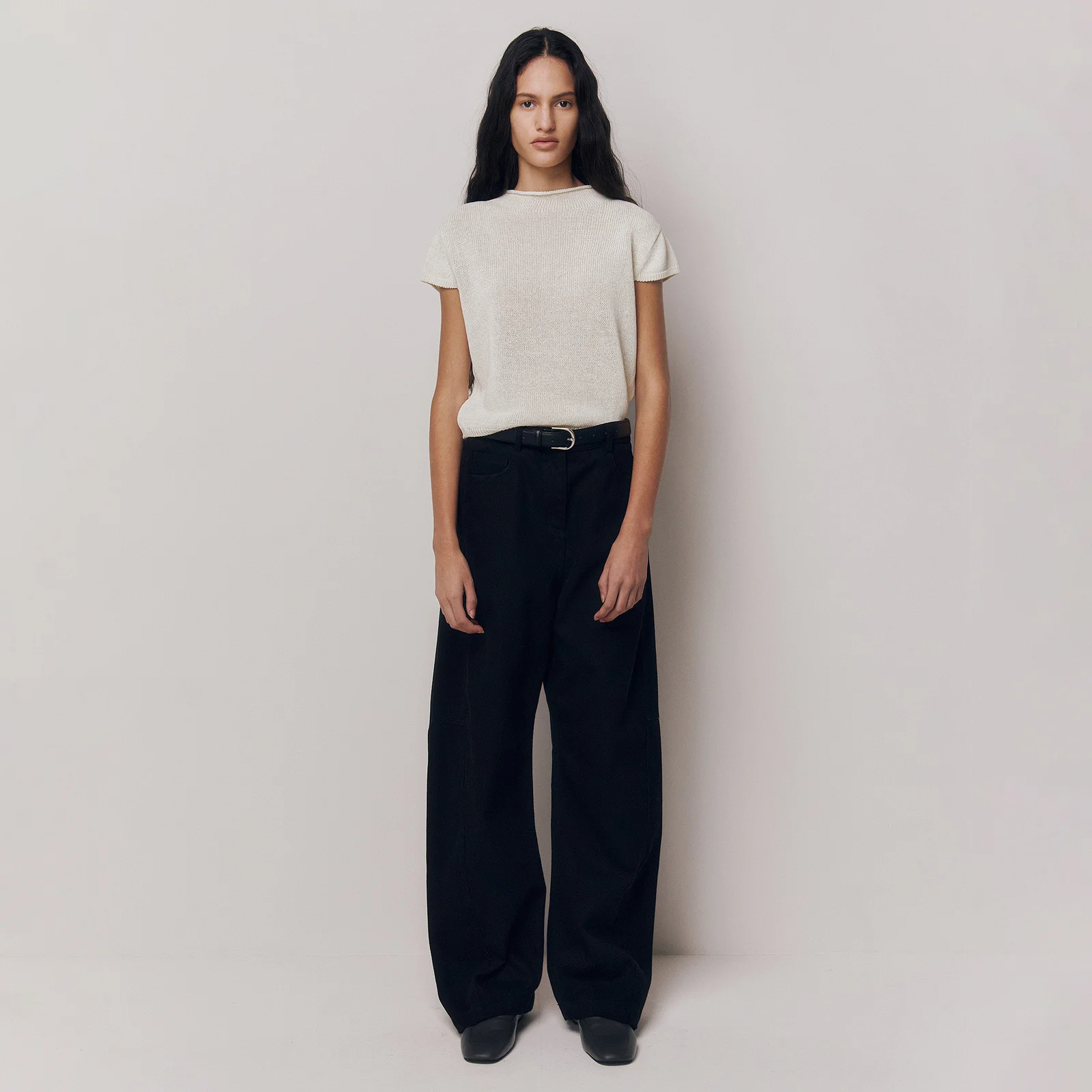 Gaius Cotton Pants Black