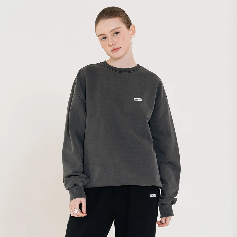 Small Logo Pigment Sweatshirt 黑色