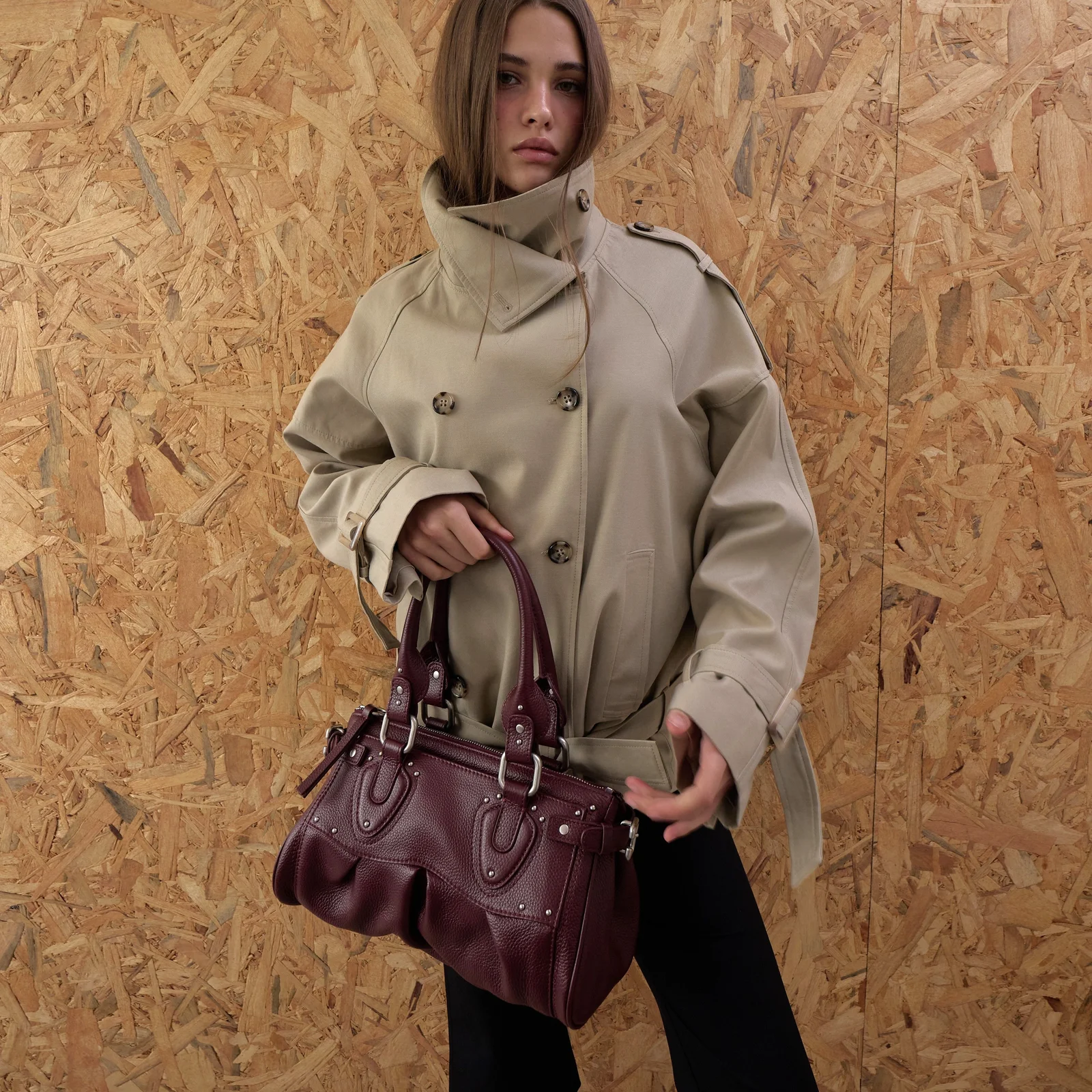 CITY BAG (BURGENDY)