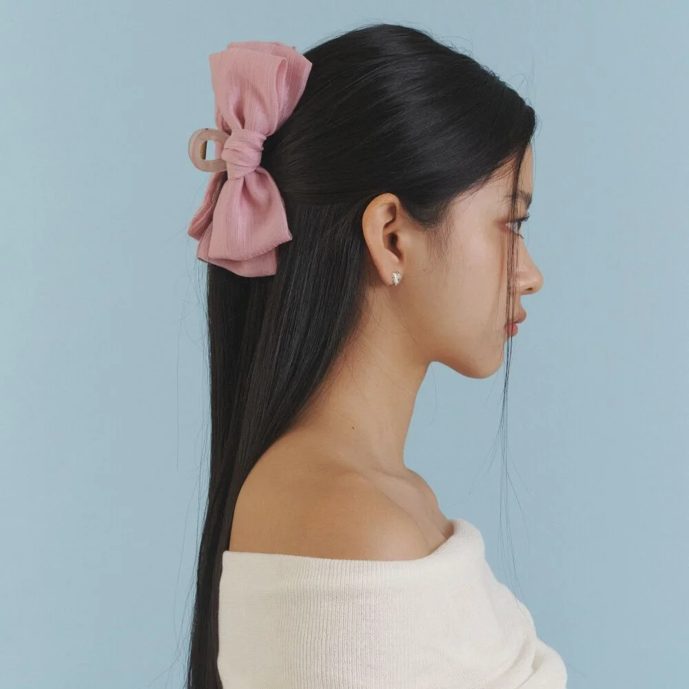 Love Ribbon Hair Clip_PK