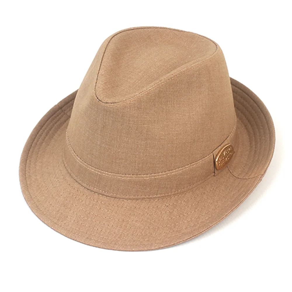 Big Size BU Beige Cotton Fedora 軟呢帽
