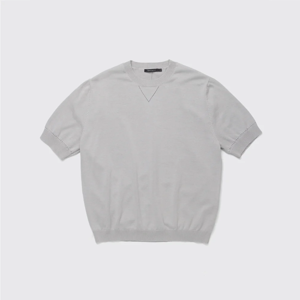Plain Half Knit Grey