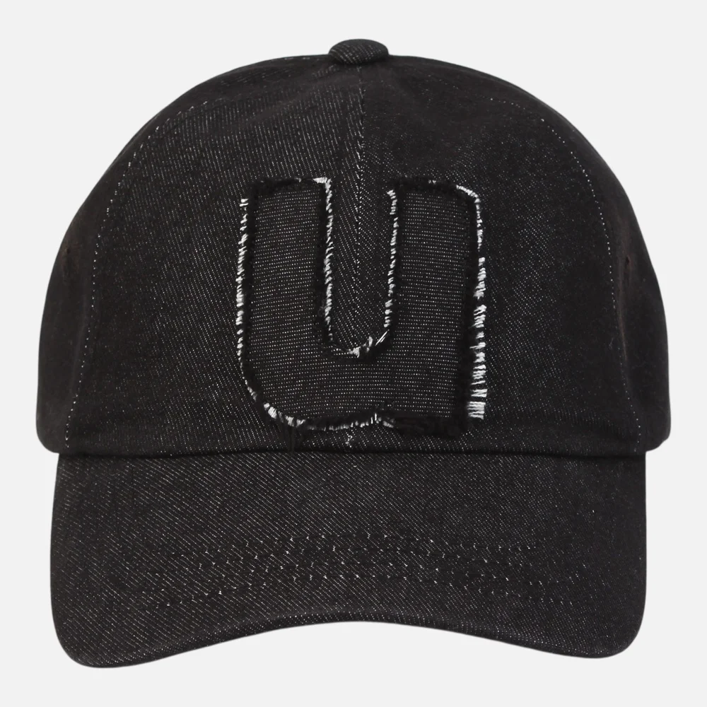 Applique U Black Denim Ballcap 水洗棒球帽