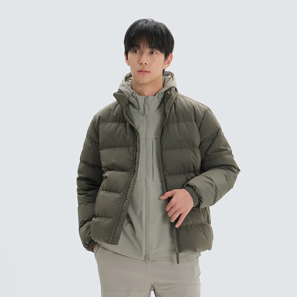 亮色 立領 輕量 Down 外套 Khaki (S24WMFDJ72)