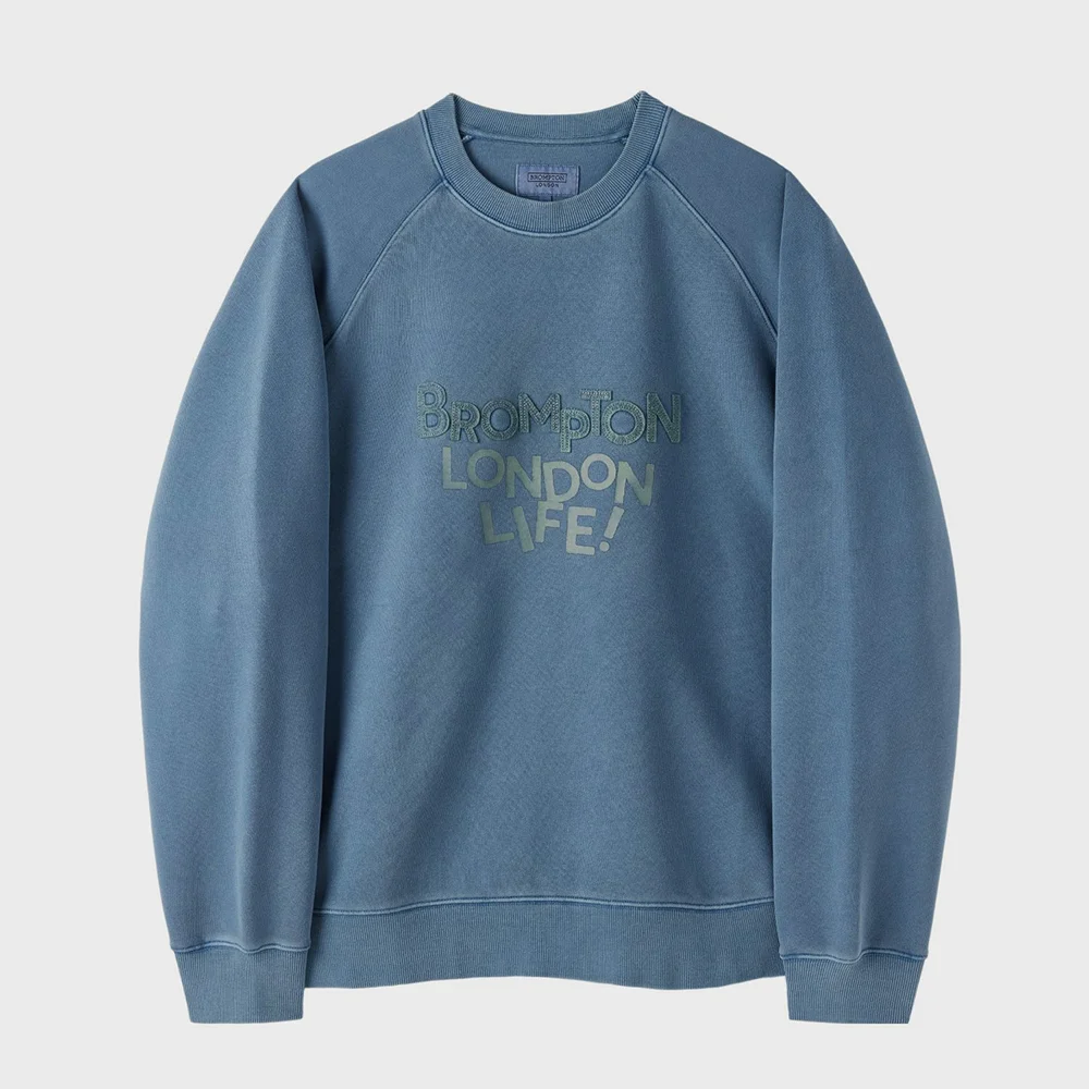 PIGMENT PRINT SWEATSHIRT - BLUE (P253USW430)