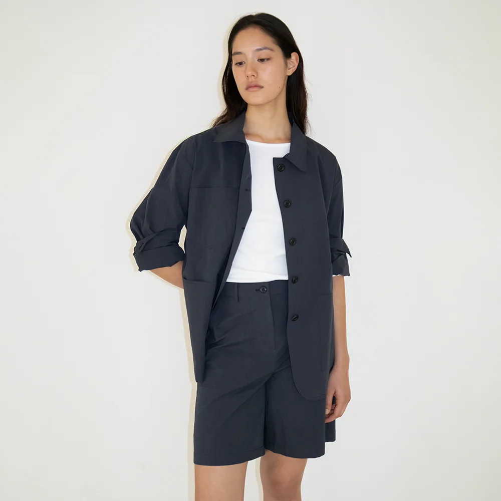 Breeze Cotton Work Shorts (Navy)