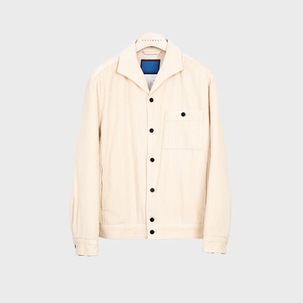 CORDUROY CLASSIC JACKET_WHITE