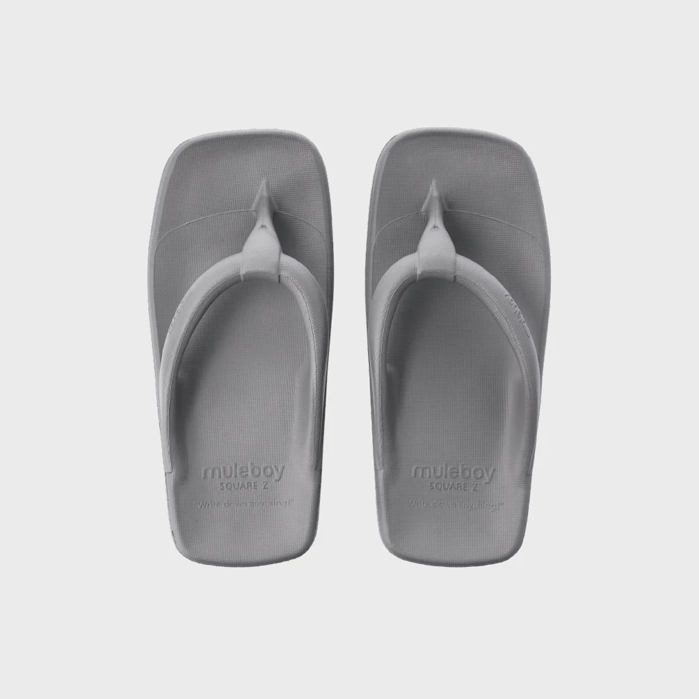 方形 Jet 人字拖 中筒 灰色(MID GRAY)