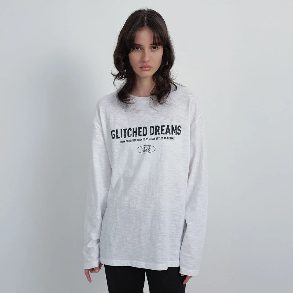 GLITCHED DREAMS Long Sleeve T-shirts VW6SE230_2color