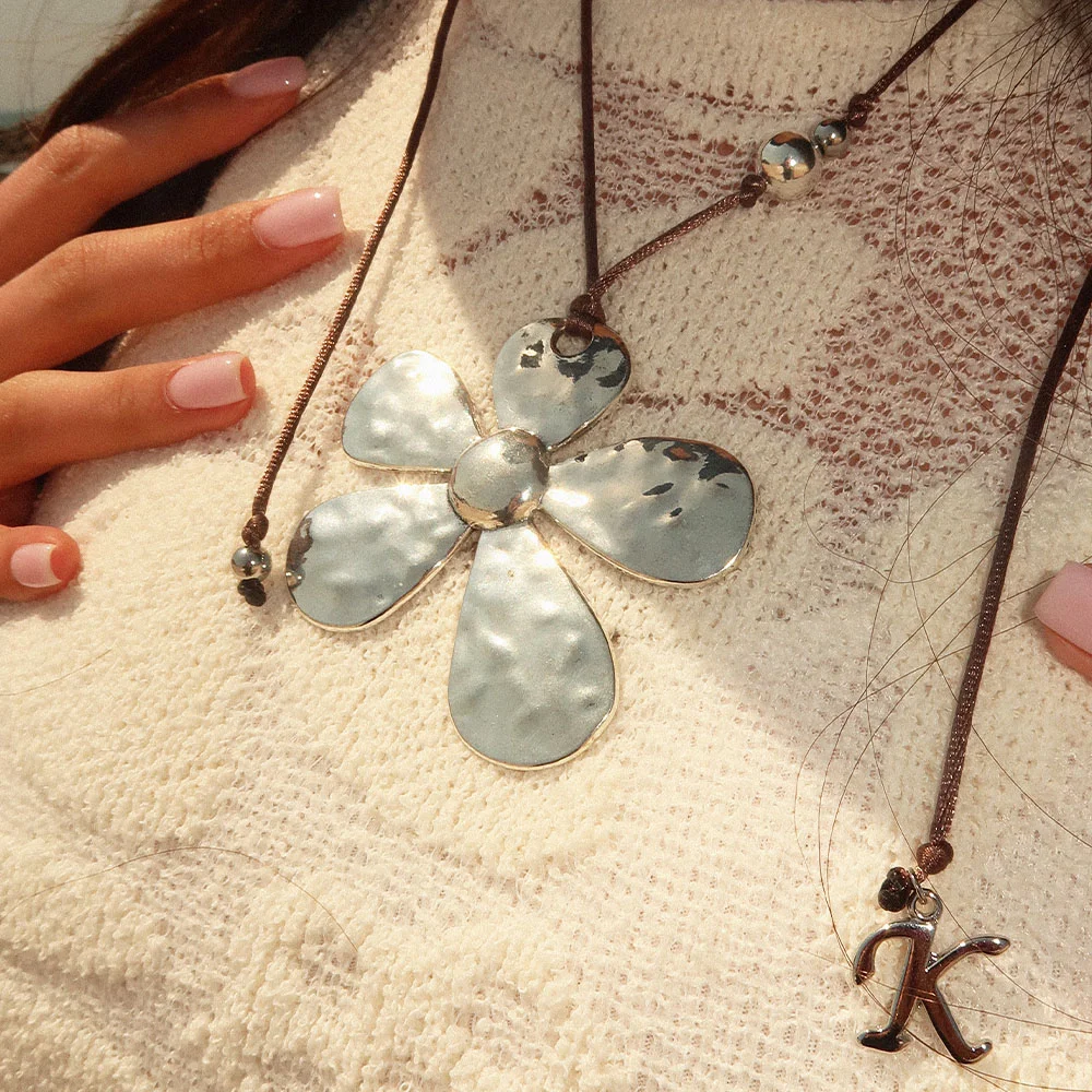 Mermaid Flower Necklace (Hand Made)