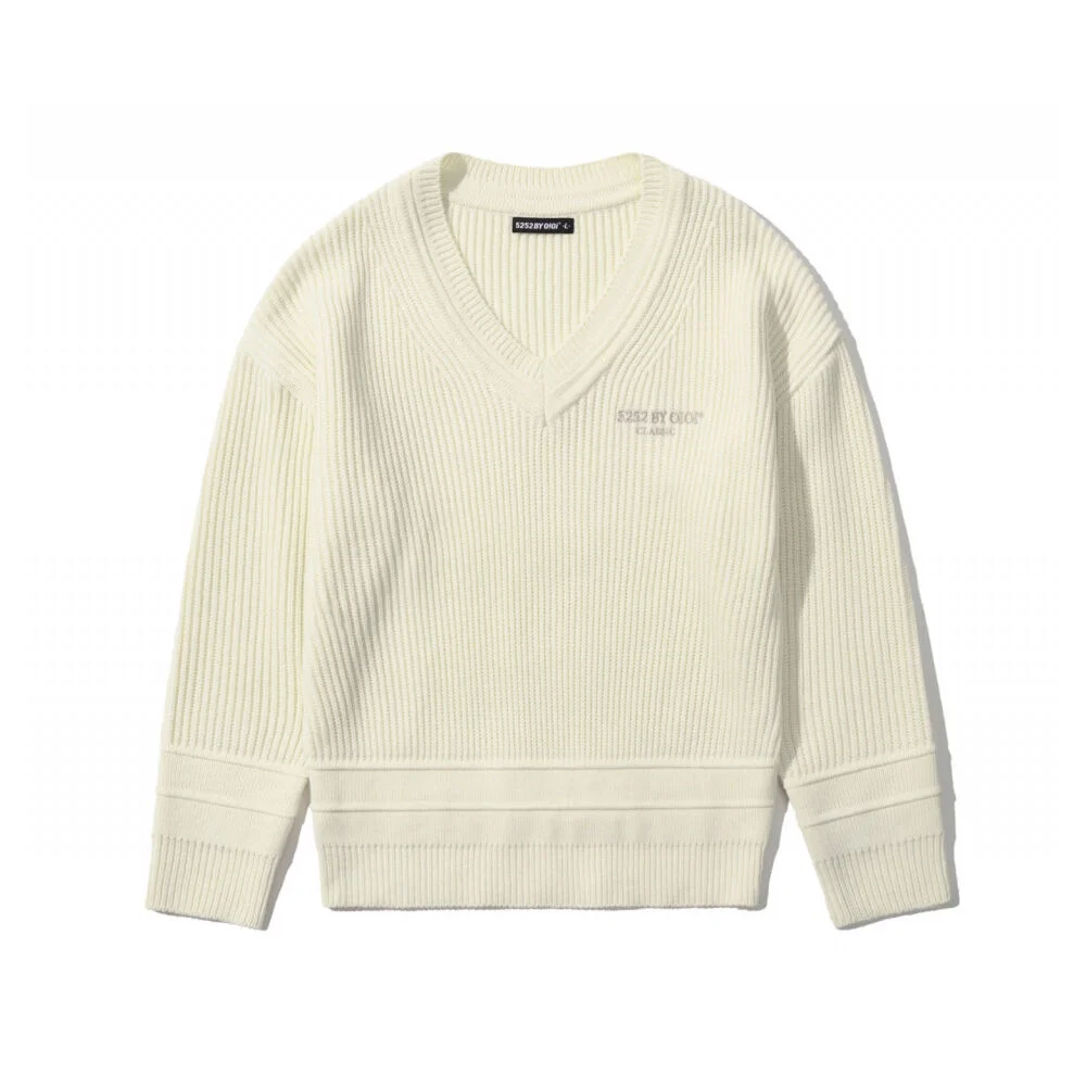 V NECK PREPPY KNIT