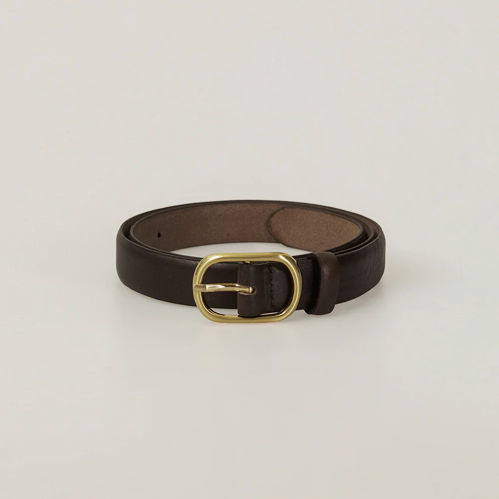 CLARION VOLUME COW LEATHER BELT_2COLORS