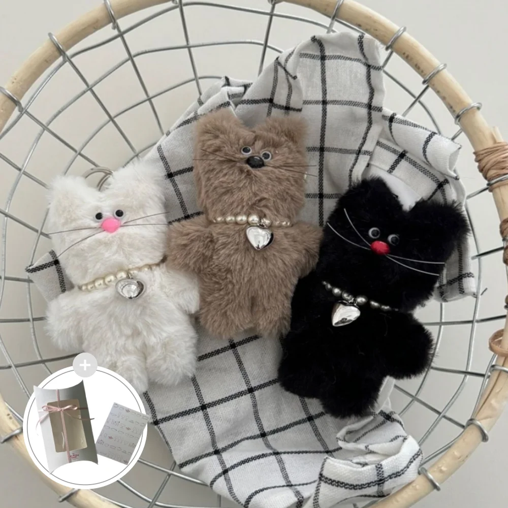 Bear Cat 玩偶 鑰匙扣 3款 (生日 禮物 推薦)