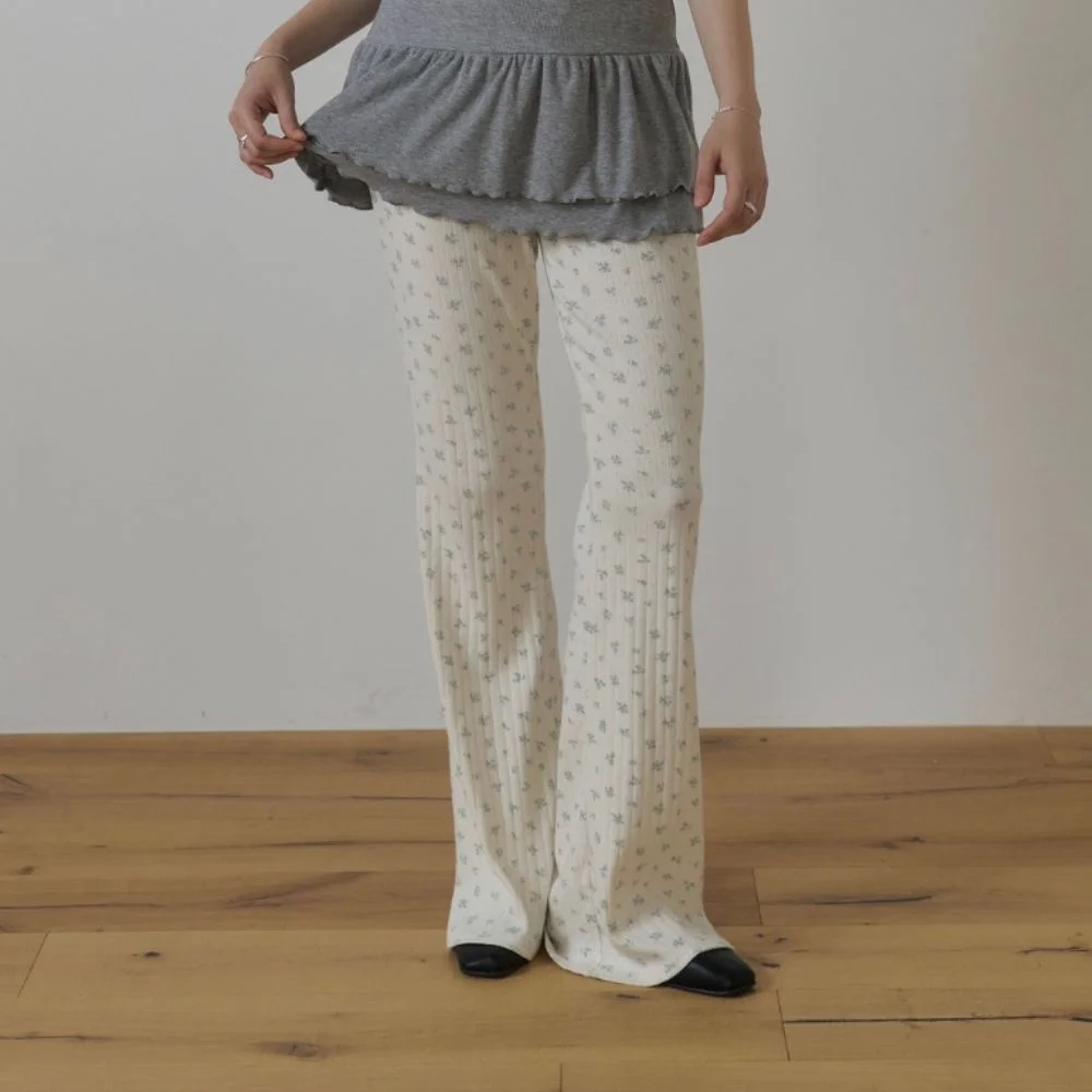 Little bloom rip pants_Ivory