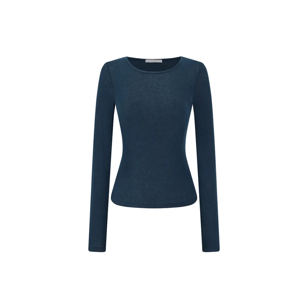 Round t-shirt, Navy