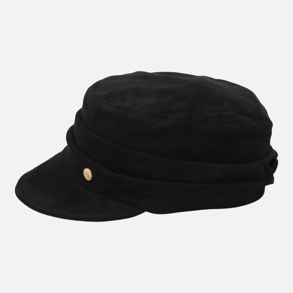 Suade Wrinkle Black Marine Cap 皺褶水手帽