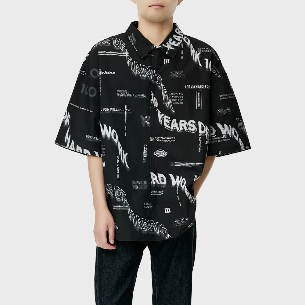 100周年 寬鬆版型 襯衫 Black