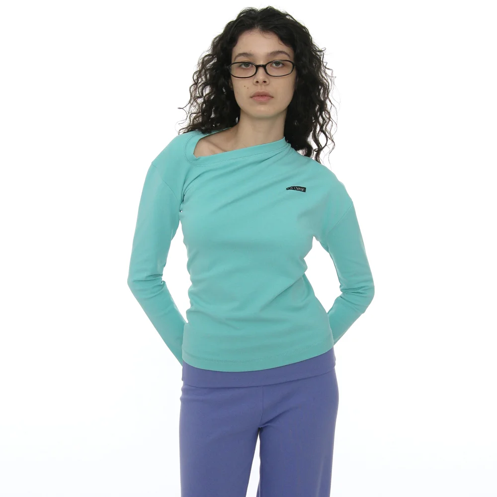 PWC TWIST LONG SLEEVE TEE_EMERALD
