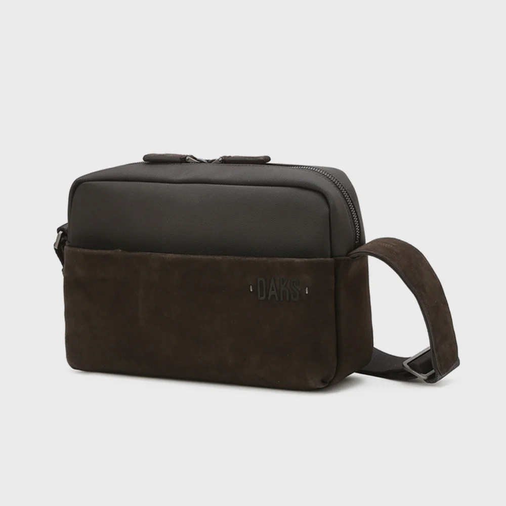 啡色 麂皮 撞色 DBBA5E460W3