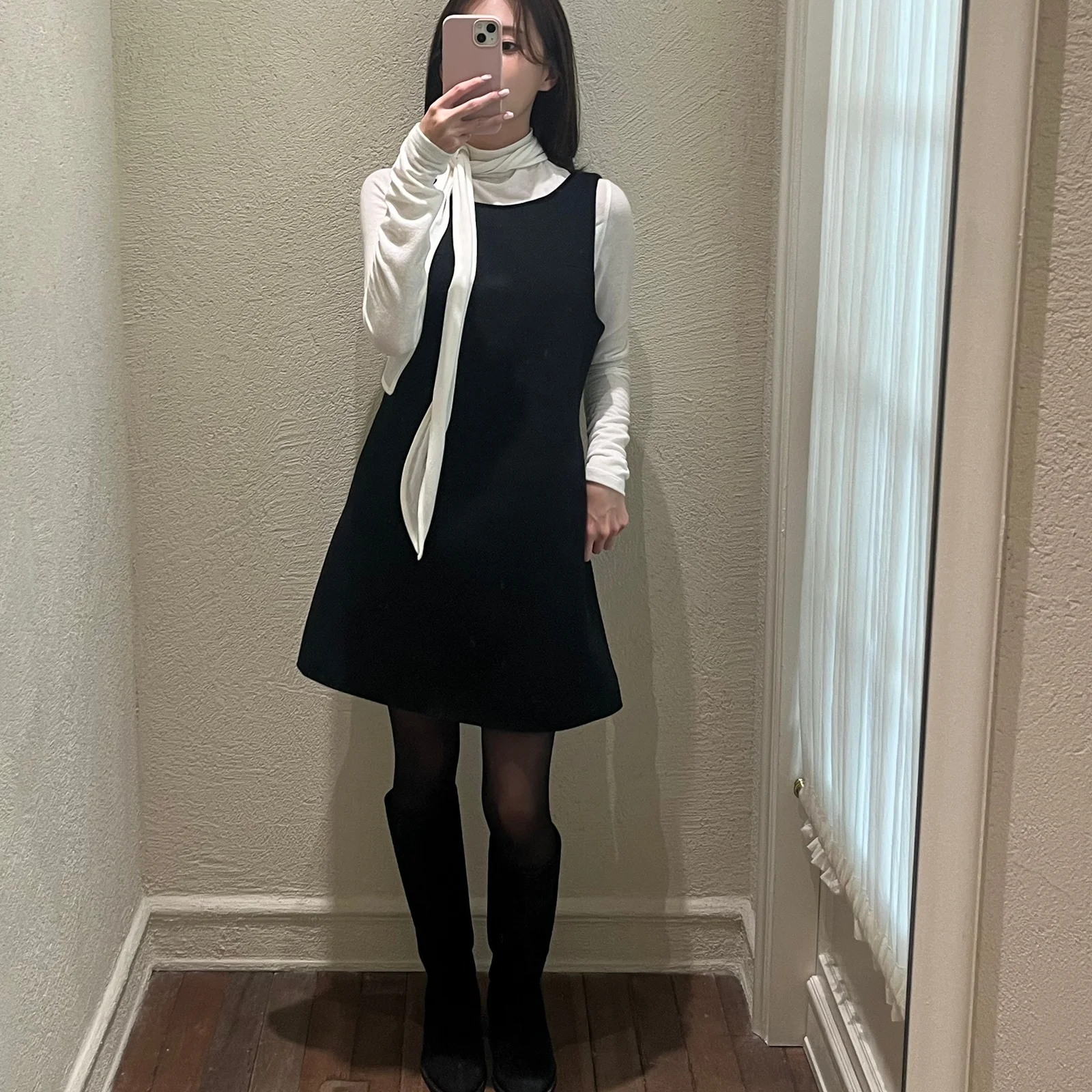 Avel Back Ribbon Mini Dress