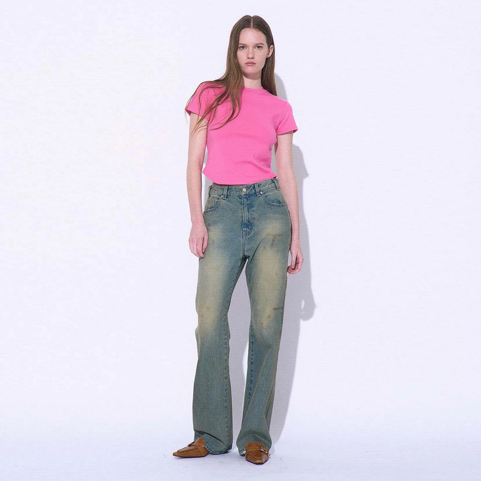CLASSIC FLARE JEANS_SAND