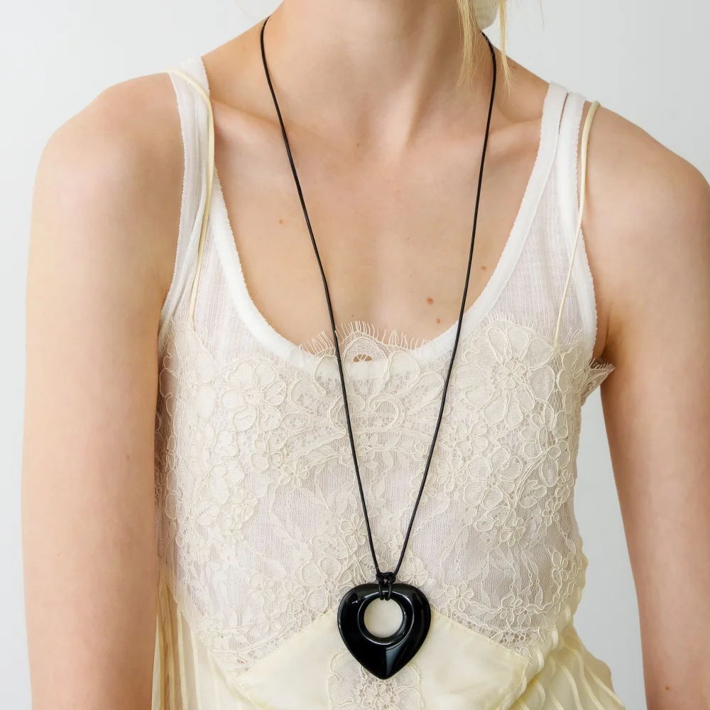 Big Love Long Leather Necklace (L261MNK170)