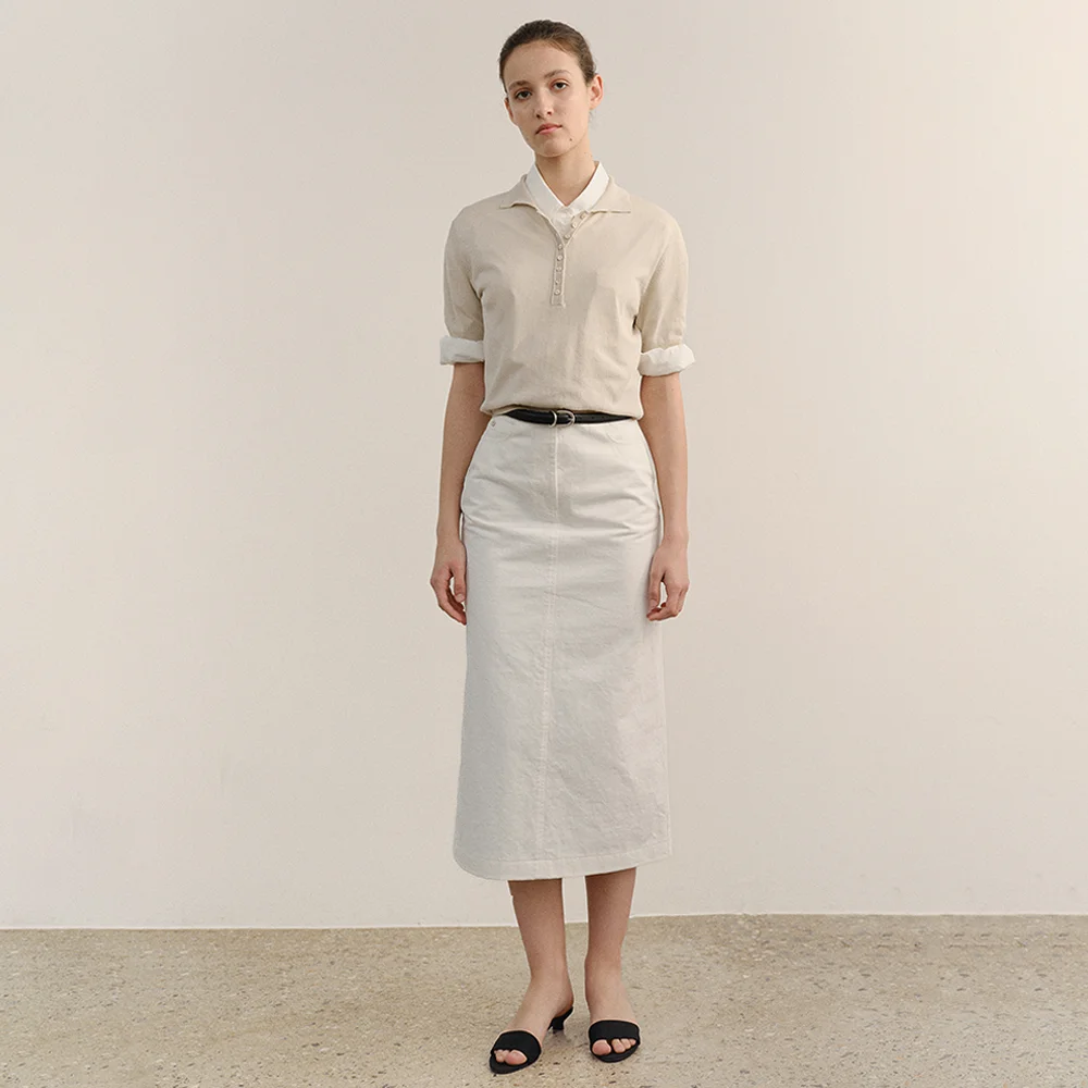 Annes Polo Knit Milk-Tea