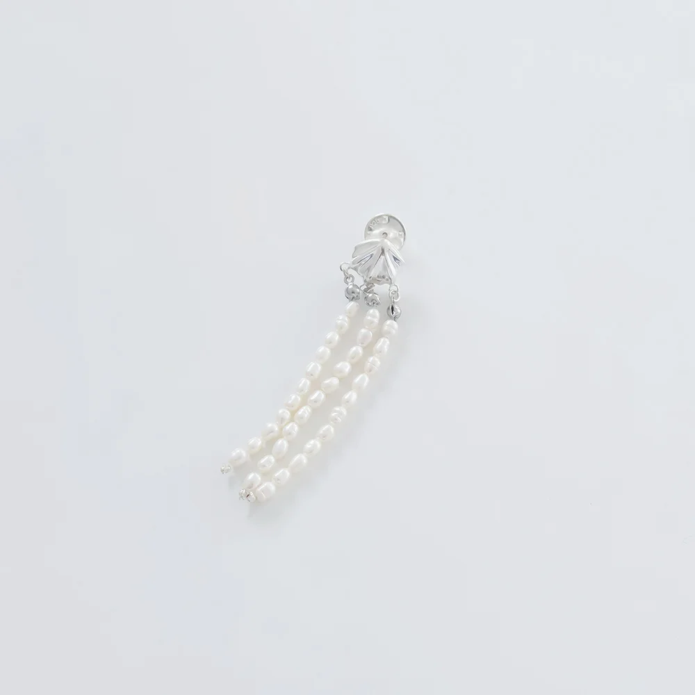 Sea Veil Pearl Drop Brooch