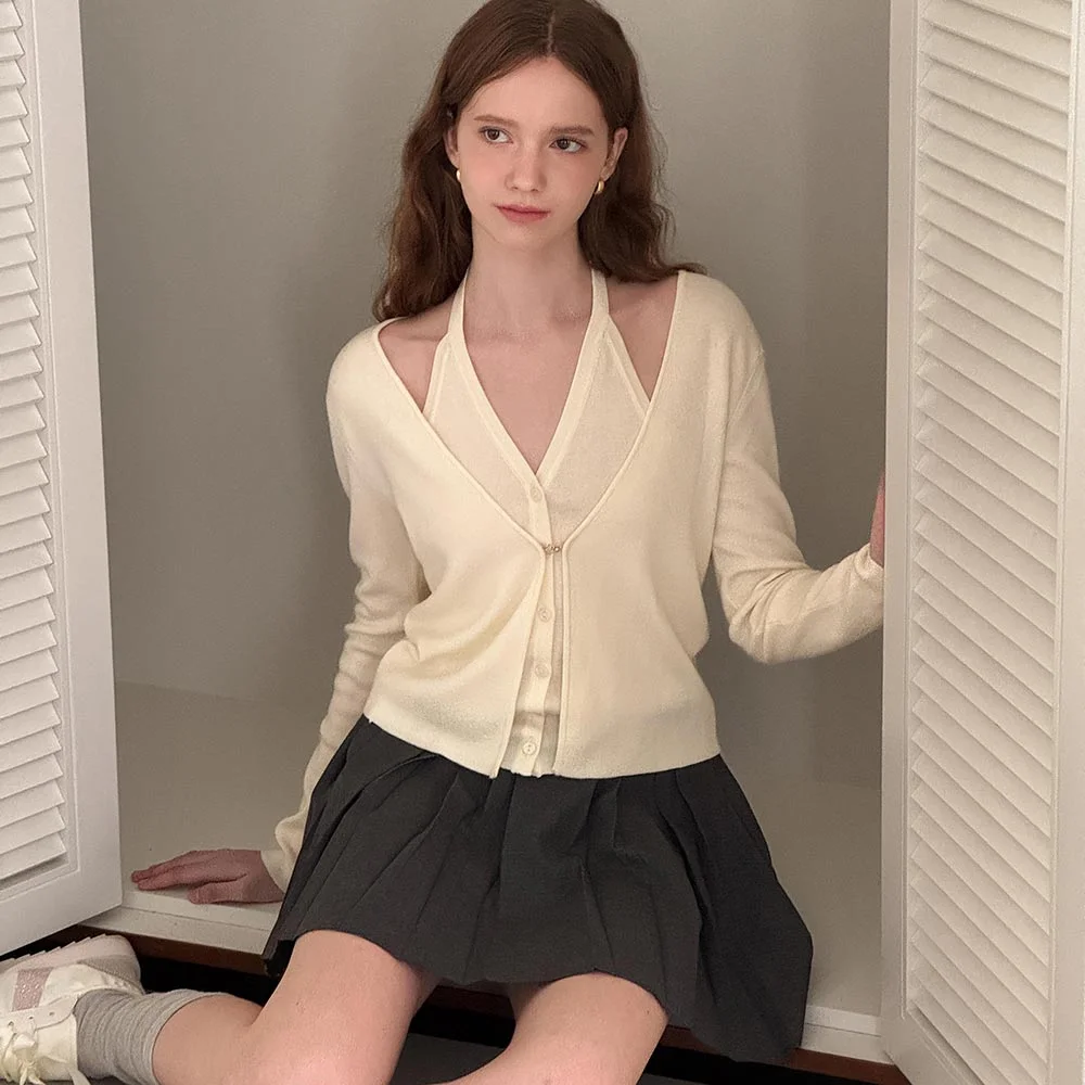 Rosy Halter Knit