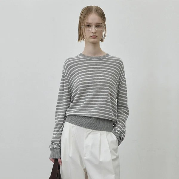 ESSENTIAL MELTN STRIPE KNIT(T-7025)_3Color