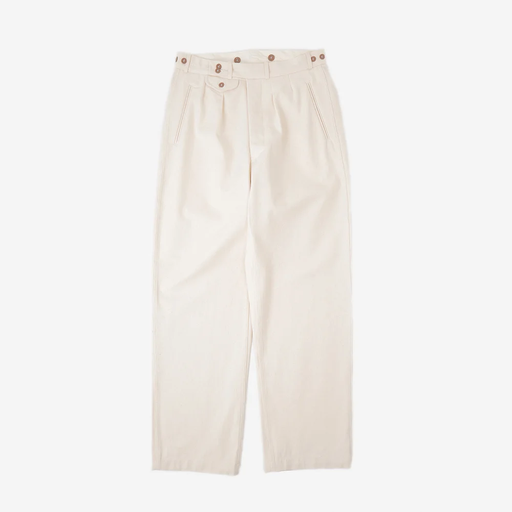YMCL KY German Type Navy Tropical Pants - Natural
