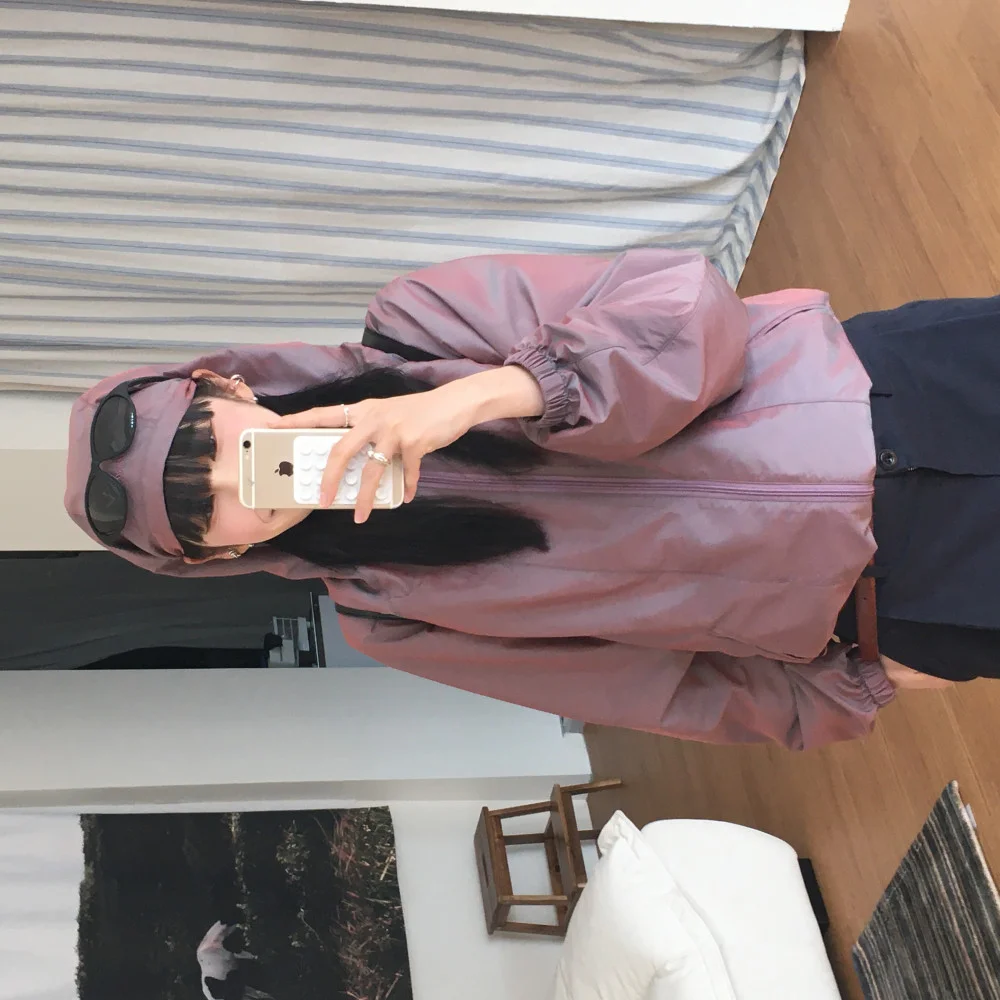 Single-layer Wind Jumper(Pink)