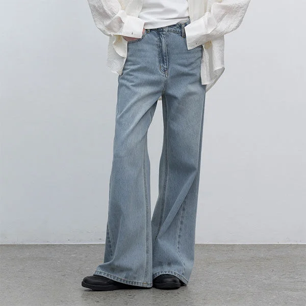 LOOSE BOOTS CUT FIT DENIM PANTS (PT-5752)