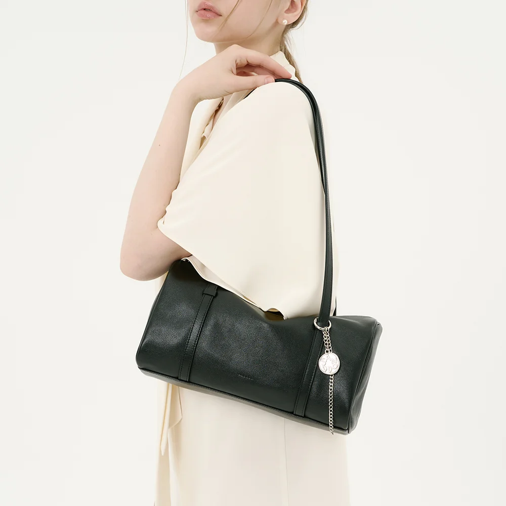 PIDI LARGE SOFT long handle leather shoulder bag