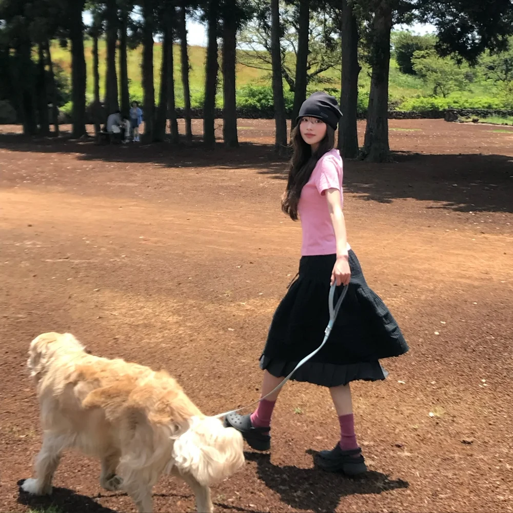 (W) PETER LAYERED SKIRT - GREEN