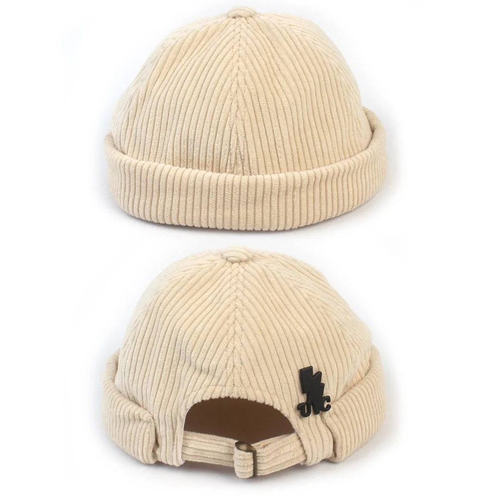 Corduroy Ivory Watch Cap 水手帽