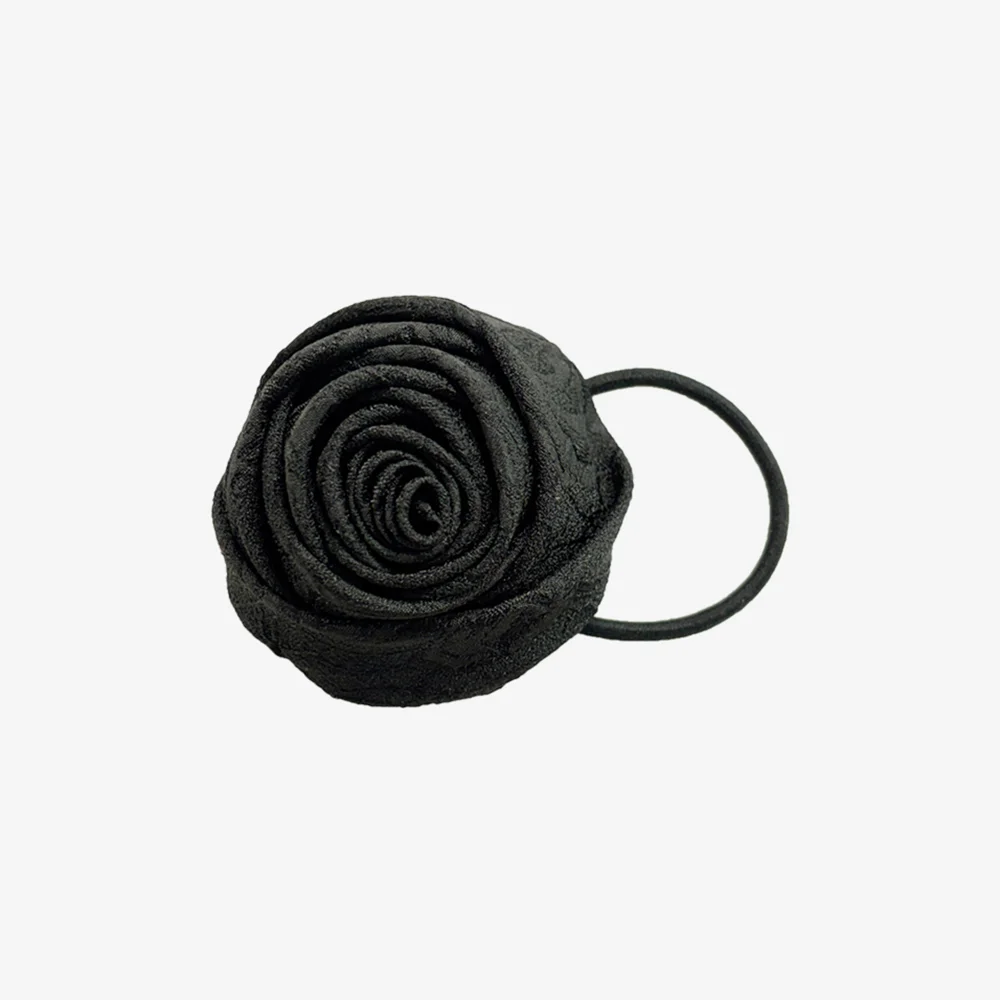 Rosy-rose hairband, BLACK