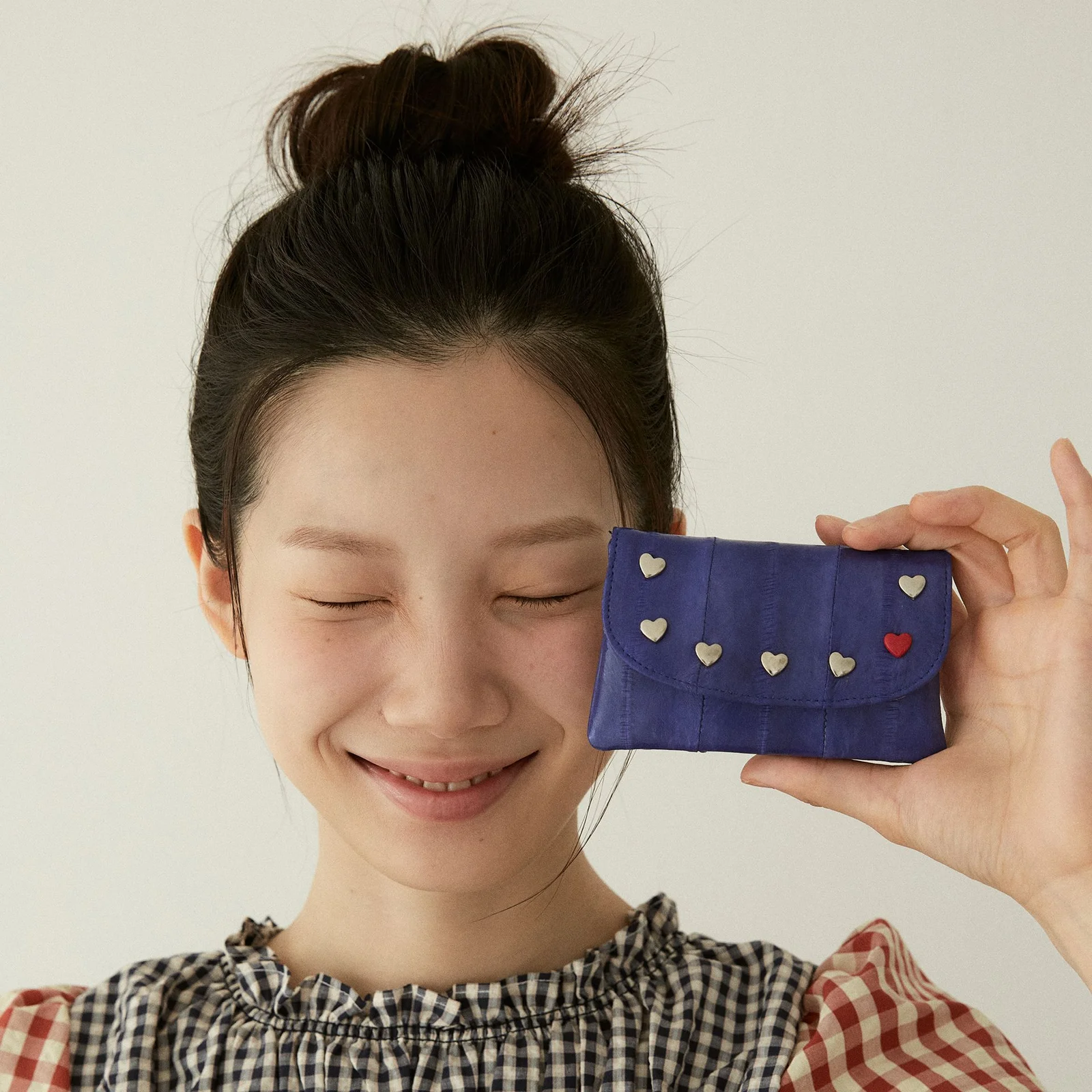 Simple card holder LOVE 簡約卡片夾 愛心 (藍色)