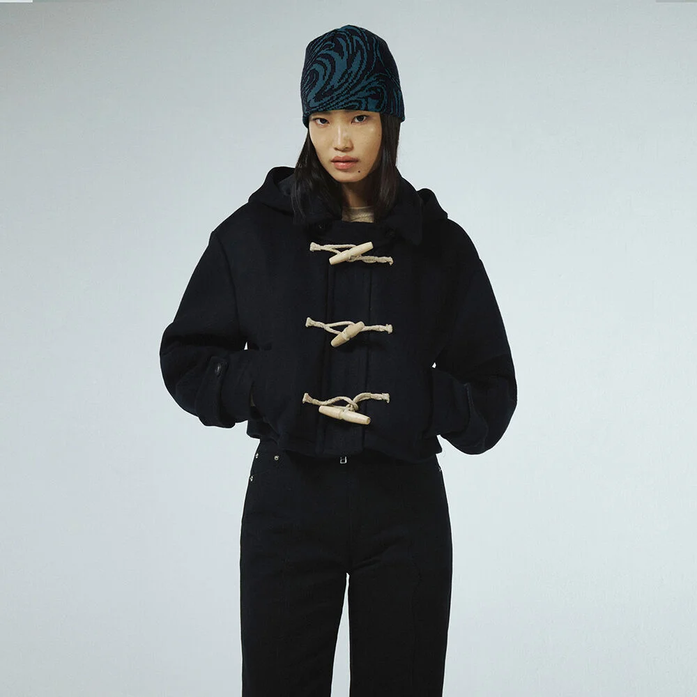 HOODED SHORT DUFFLE COAT KA