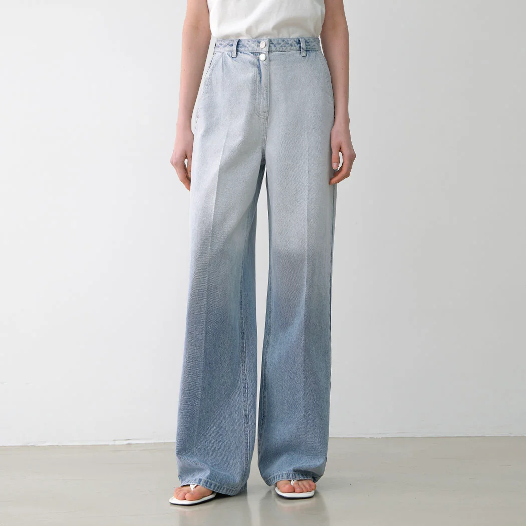 BLUE GRADATION STRAIGHT JEAN(PT-5673)