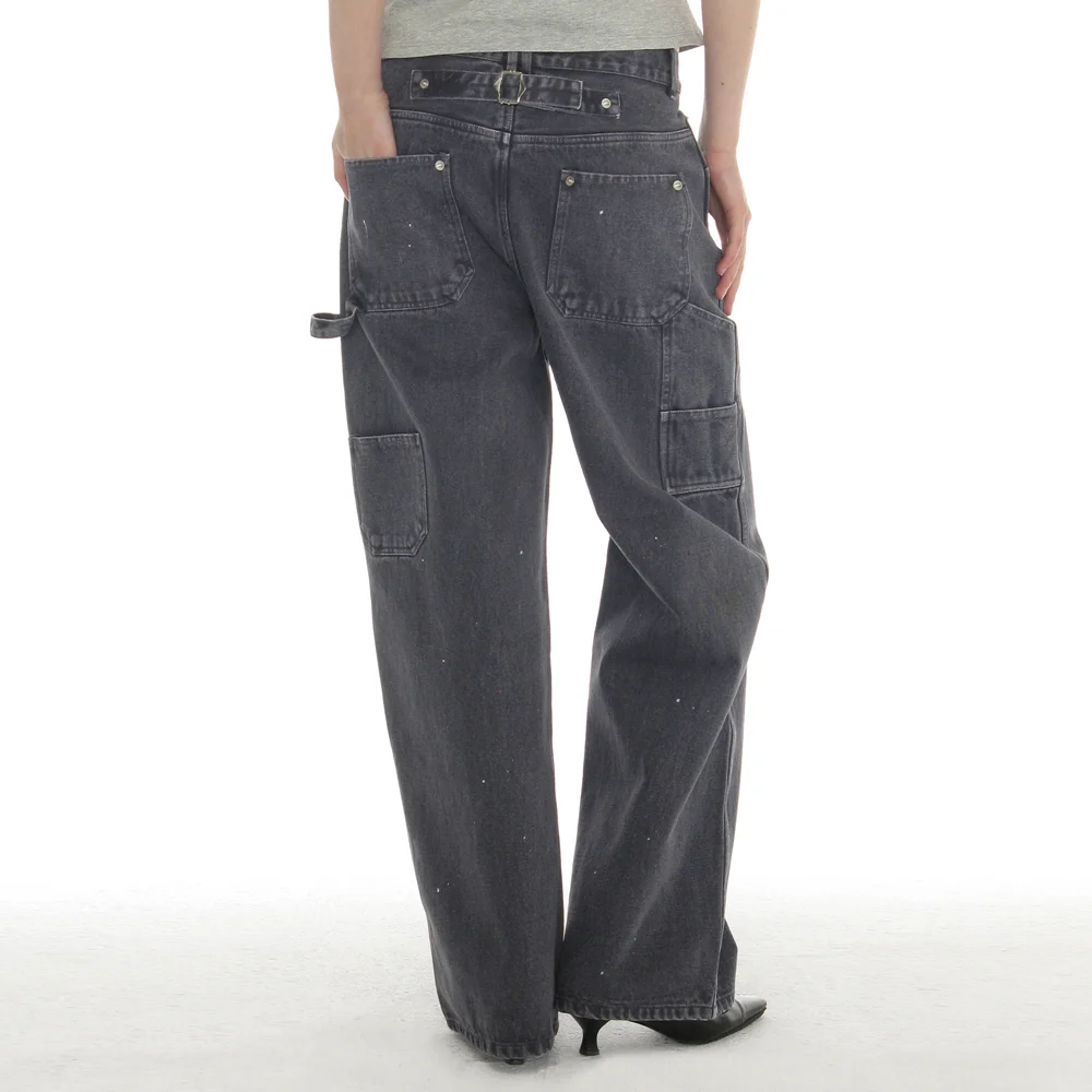 WASHED UTILITY PANTS_VINTAGE BLUE