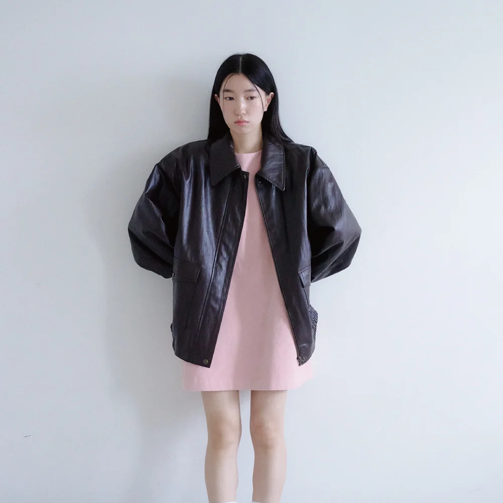 ORA Corduroy Mini Dress_pink