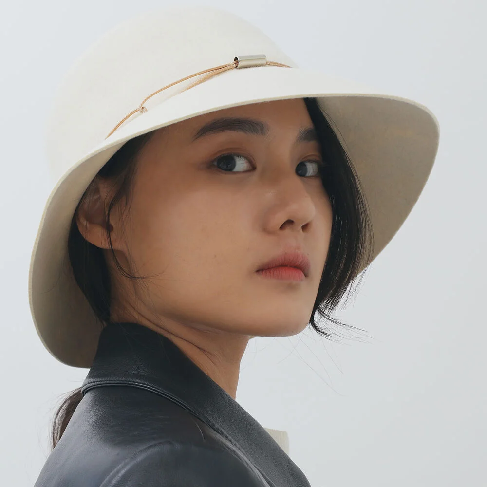 bianca wool cloche hat