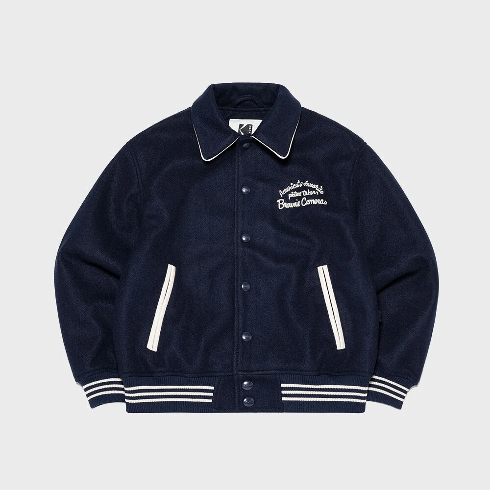 Brownie 棒球外套 外套 NAVY